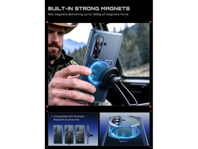 Conjunto de 2 capas Supcase UB Aero MagSafe para Samsung Galaxy Z Fold 8 Ultra - Azul Marinho Conjunto de 2 capas Supcase UB Aero MagSafe para Samsung Galaxy Z Fold 8 Ultra - Azul Marinho