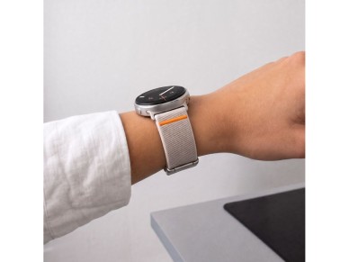 Pulseira Tech-Protect de nylon com fecho para Samsung Galaxy Watch 40/44/46 mm - Bege