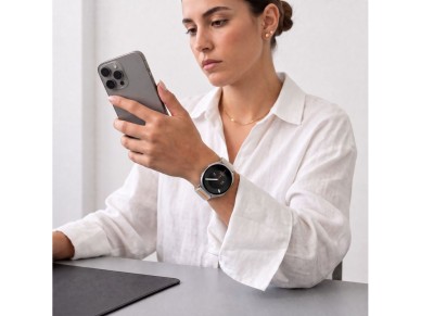 Pulseira Tech-Protect de nylon com fecho para Samsung Galaxy Watch 40/44/46 mm - Bege