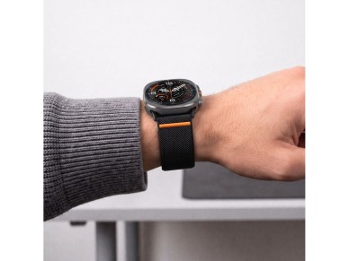 Tech-Protect Nylon Clasp for Samsung Galaxy Watch Ultra 47mm - Black