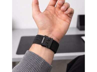 Tech-Protect Nylon Clasp for Samsung Galaxy Watch Ultra 47mm - Black