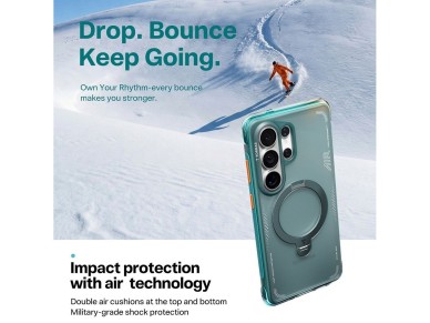 Torras - Serie Ostand Spin Air - Samsung Galaxy S26 Ultra - Verde Glaciar