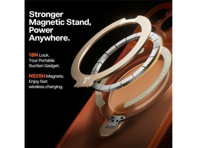 Torras - Ostand Spin Air Series - iPhone 17 Pro - Orange Horizon