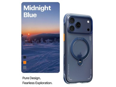 Torras - Ostand Spin Air Series - iPhone 17 Pro Max - Azul medianoche