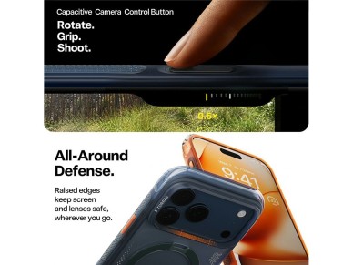 Torras - Ostand Spin Air Series - iPhone 17 Pro - Orange Horizon