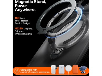 Torras - Ostand Spin Air Series - iPhone 17 Pro - Negro Sombra