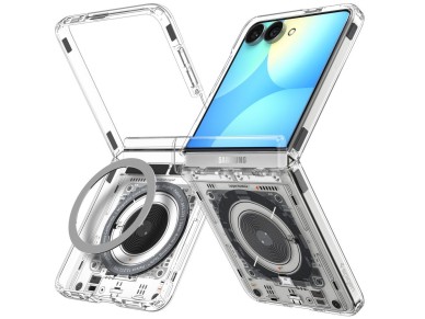 Spigen Ultra Hybrid Pro MagSafe Case for Samsung Galaxy Z Flip 8 Neo One - Gray/Black Spigen Ultra Hybrid Pro MagSafe Case for Samsung Galaxy Z Flip 8 Neo One - Gray/Black