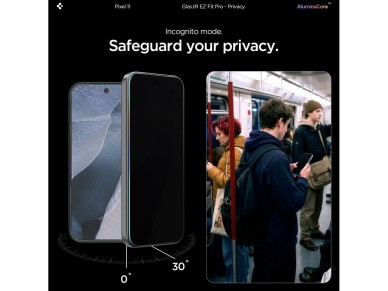 Spigen Glas.tR EZ Fit Pro HD 2-Pack Privacy Tempered Glass for Google Pixel 10/11