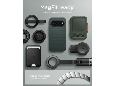 Funda Spigen Liquid Air Mag MagSafe para Google Pixel 11 Pro XL - Verde oscuro