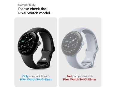 Spigen Elite Shield EZ Fit - Pacote com 2 películas de hidrogel para Google Pixel Watch 41 mm Spigen Elite Shield EZ Fit - Pacote com 2 películas de hidrogel para Google Pixel Watch 41 mm