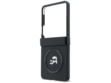 Karl Lagerfeld Karl&Choupette Pins MagSafe Case for Samsung Galaxy Z Flip 8 - Black Karl Lagerfeld Karl&Choupette Pins MagSafe Case for Samsung Galaxy Z Flip 8 - Black