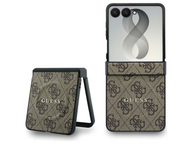 Capa Guess 4G Classic MagSafe para Samsung Galaxy Z Flip 8 - Marrom Capa Guess 4G Classic MagSafe para Samsung Galaxy Z Flip 8 - Marrom