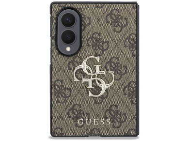 Guess Big 4G Logo Case for Samsung Galaxy Z Fold 8 - Brown