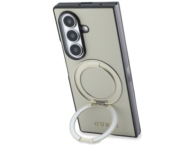 Guess Magnetic Ring Stand Grained Classic Logo MagSafe case for Samsung Galaxy Z Fold 8 Ultra - beig Guess Magnetic Ring Stand Grained Classic Logo MagSafe case for Samsung Galaxy Z Fold 8 Ultra - beig