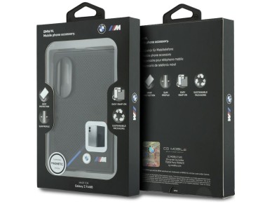 Capa MagSafe BMW M em couro perfurado com listras tricolores e logotipos metálicos para Samsung Gala Capa MagSafe BMW M em couro perfurado com listras tricolores e logotipos metálicos para Samsung Gala