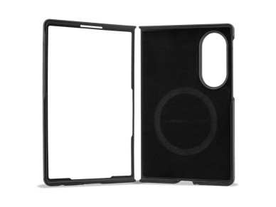 Capa MagSafe BMW M em couro perfurado com listras tricolores e logotipos metálicos para Samsung Gala Capa MagSafe BMW M em couro perfurado com listras tricolores e logotipos metálicos para Samsung Gala