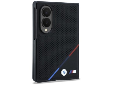 Capa MagSafe BMW M em couro perfurado com listras tricolores e logotipos metálicos para Samsung Gala Capa MagSafe BMW M em couro perfurado com listras tricolores e logotipos metálicos para Samsung Gala