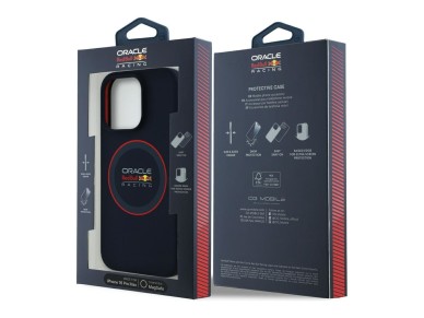 Red Bull RBHMP16X24SIILVR iPhone 16 Pro Max 6.9" hardcase navy Silicone Red Ring MagSafe
