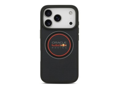 Red Bull Meshed Logo And Red Ring MagSafe Case for iPhone 17 Pro Navy Blue