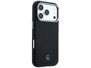 Mercedes Leather Semi Wrap Wood Effect MagSafe Case for iPhone 17 Pro Max / 18 Pro Max - Black Mercedes Leather Semi Wrap Wood Effect MagSafe Case for iPhone 17 Pro Max / 18 Pro Max - Black