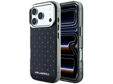 Karl Lagerfeld IML Rhinestones Allover and Electroplated Logo Case for iPhone 17 Pro Max / 18 Pro Ma Karl Lagerfeld IML Rhinestones Allover and Electroplated Logo Case for iPhone 17 Pro Max / 18 Pro Ma