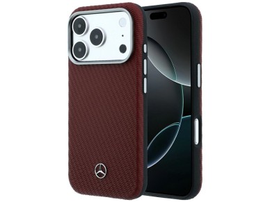 Mercedes Leather Semi Wrap Wood Effect MagSafe case for iPhone 17 Pro / 18 Pro - burgundy Mercedes Leather Semi Wrap Wood Effect MagSafe case for iPhone 17 Pro / 18 Pro - burgundy
