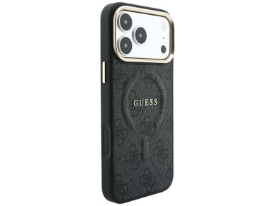 Capa Guess Embossed 4G Classic MagSafe para iPhone 17 Pro Max / 18 Pro Max - Preta Capa Guess Embossed 4G Classic MagSafe para iPhone 17 Pro Max / 18 Pro Max - Preta