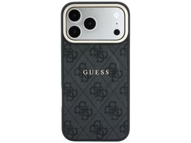 Capa Guess Embossed 4G Classic MagSafe para iPhone 17 Pro Max / 18 Pro Max - Preta Capa Guess Embossed 4G Classic MagSafe para iPhone 17 Pro Max / 18 Pro Max - Preta