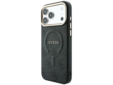 Capa Guess Embossed 4G Classic MagSafe para iPhone 17 Pro Max / 18 Pro Max - Preta Capa Guess Embossed 4G Classic MagSafe para iPhone 17 Pro Max / 18 Pro Max - Preta