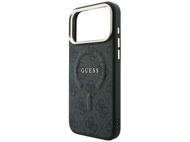 Capa Guess Embossed 4G Classic MagSafe para iPhone 17 Pro Max / 18 Pro Max - Preta Capa Guess Embossed 4G Classic MagSafe para iPhone 17 Pro Max / 18 Pro Max - Preta