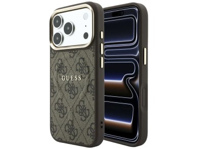Guess Embossed 4G Classic MagSafe Case for iPhone 17 Pro / 18 Pro - Brown Guess Embossed 4G Classic MagSafe Case for iPhone 17 Pro / 18 Pro - Brown