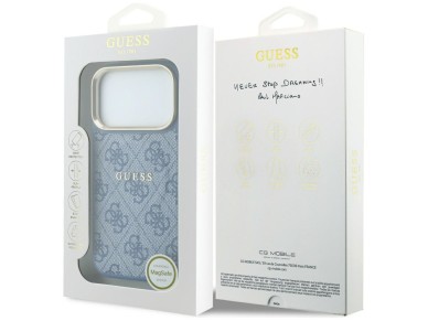 Guess Embossed 4G Classic MagSafe Case for iPhone 17 Pro Max / 18 Pro Max - Blue Guess Embossed 4G Classic MagSafe Case for iPhone 17 Pro Max / 18 Pro Max - Blue