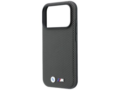 BMW M Quadrille Kevlar Metal Logo MagSafe Case for iPhone 17 Pro / 18 Pro - Gray BMW M Quadrille Kevlar Metal Logo MagSafe Case for iPhone 17 Pro / 18 Pro - Gray