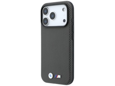 BMW M Quadrille Kevlar Metal Logo MagSafe Case for iPhone 17 Pro / 18 Pro - Gray BMW M Quadrille Kevlar Metal Logo MagSafe Case for iPhone 17 Pro / 18 Pro - Gray