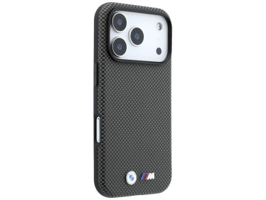 BMW M Quadrille Kevlar Metal Logo MagSafe Case for iPhone 17 Pro / 18 Pro - Gray BMW M Quadrille Kevlar Metal Logo MagSafe Case for iPhone 17 Pro / 18 Pro - Gray