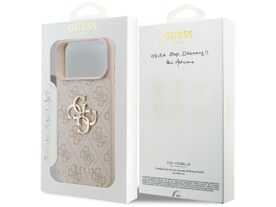 Guess 4G Big Logo Case for iPhone 17 Pro Max / 18 Pro Max - Pink Guess 4G Big Logo Case for iPhone 17 Pro Max / 18 Pro Max - Pink