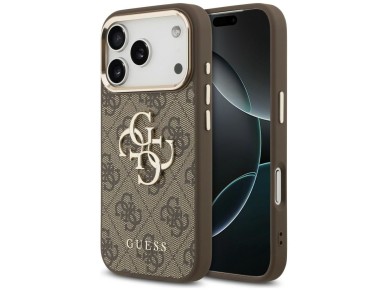 Guess 4G Big 4G Classic Logo Case for iPhone 17 Pro Max / 18 Pro Max - Brown and Gold Guess 4G Big 4G Classic Logo Case for iPhone 17 Pro Max / 18 Pro Max - Brown and Gold