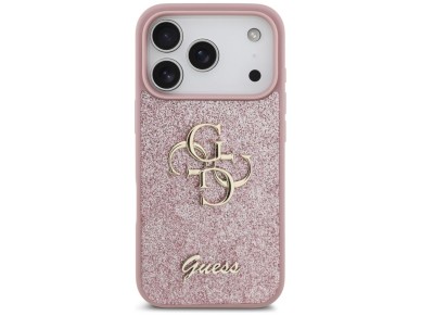 Guess Fixed Glitter Big 4G Case for iPhone 17 Pro / 18 Pro - Pink Guess Fixed Glitter Big 4G Case for iPhone 17 Pro / 18 Pro - Pink