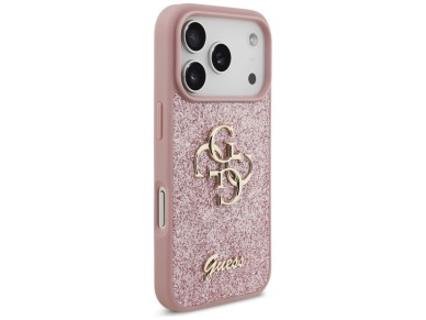 Guess Fixed Glitter Big 4G Case for iPhone 17 Pro / 18 Pro - Pink Guess Fixed Glitter Big 4G Case for iPhone 17 Pro / 18 Pro - Pink