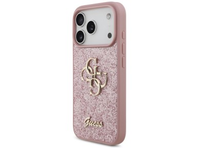 Guess Fixed Glitter Big 4G Case for iPhone 17 Pro / 18 Pro - Pink Guess Fixed Glitter Big 4G Case for iPhone 17 Pro / 18 Pro - Pink