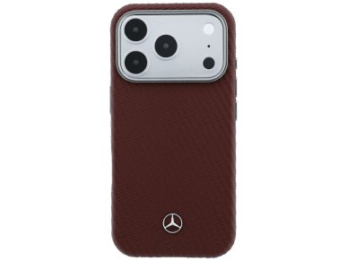 Mercedes Leather Semi Wrap Wood Effect MagSafe case for iPhone 17 Pro Max / 18 Pro Max - burgundy Mercedes Leather Semi Wrap Wood Effect MagSafe case for iPhone 17 Pro Max / 18 Pro Max - burgundy