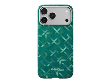 Case PITAKA Ultra-Slim Monogram MagSafe for iPhone 17 Pro Max gold green Case PITAKA Ultra-Slim Monogram MagSafe for iPhone 17 Pro Max gold green