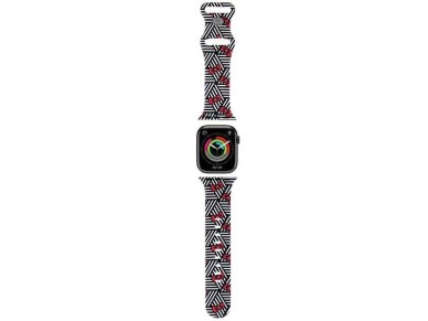 Hello Kitty Silicone Bows & Stripes Strap for Apple Watch 38/40/41mm - Black Hello Kitty Silicone Bows & Stripes Strap for Apple Watch 38/40/41mm - Black