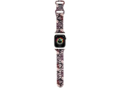 Hello Kitty Silicone Tags Graffiti Strap for Apple Watch 38/40/41mm - Pink Hello Kitty Silicone Tags Graffiti Strap for Apple Watch 38/40/41mm - Pink