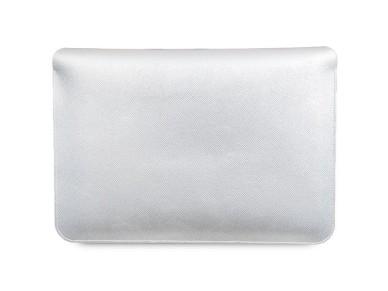 Capa Hello Kitty PU com logotipo met�lico para laptop de 14" - prata