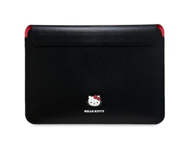 Capa Hello Kitty PU com logotipo metálico para laptop de 14" - preta Capa Hello Kitty PU com logotipo metálico para laptop de 14" - preta