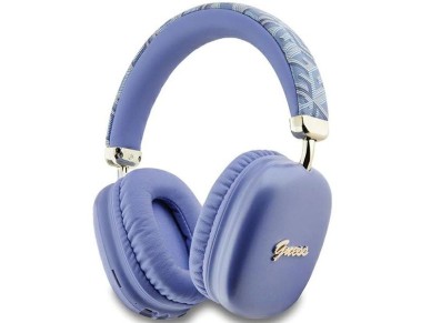 Guess GCube Metallic Script Logo Headphones - Purple Guess GCube Metallic Script Logo Headphones - Purple