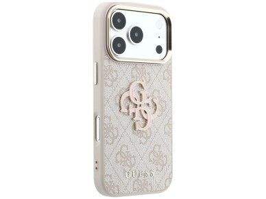 Capa Guess 4G com logo grande em resina para iPhone 17 Pro / 18 Pro - Rosa