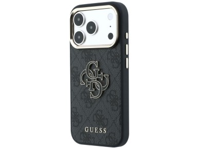 Guess 4G & Big Resin Logo Case for iPhone 17 Pro / 18 Pro - Black