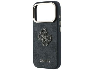 Guess 4G & Big Resin Logo Case for iPhone 17 Pro / 18 Pro - Black
